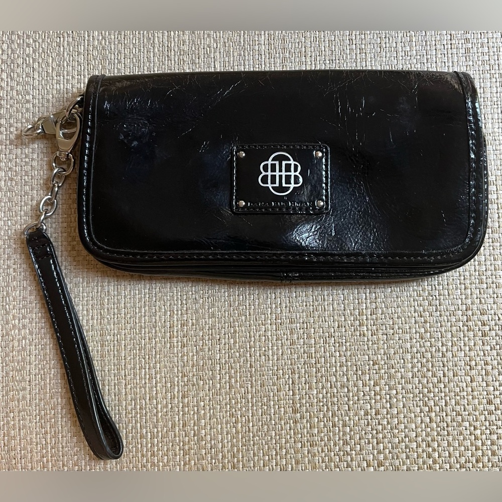 Dana Buchman Patent Leather Wristlet/Shoulder Bag